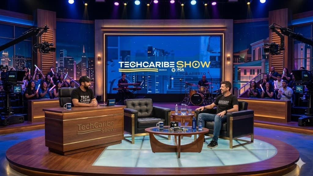 Escenario del TechCaribe Show en el Teatro José Consuegra Higgins